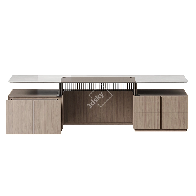 Modern Giorgetti G Code Desk 3D model image 2