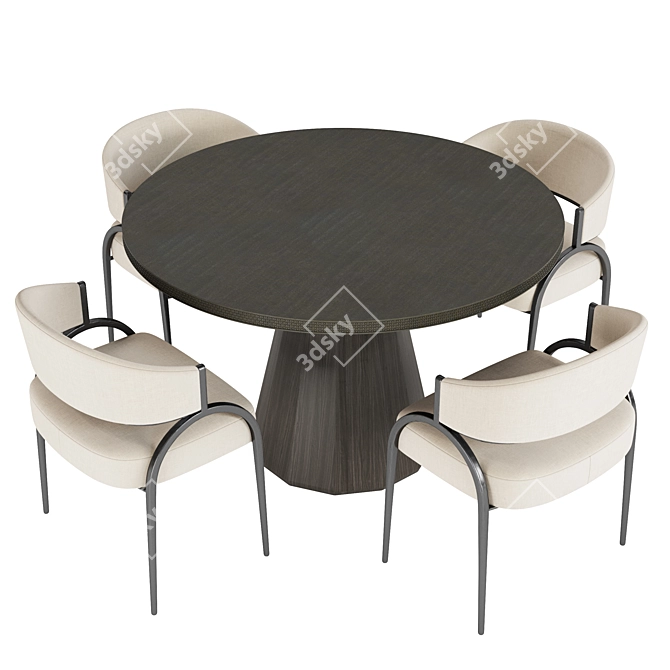 Sleek Seren Entry and Bahati Chair 3D model image 3
