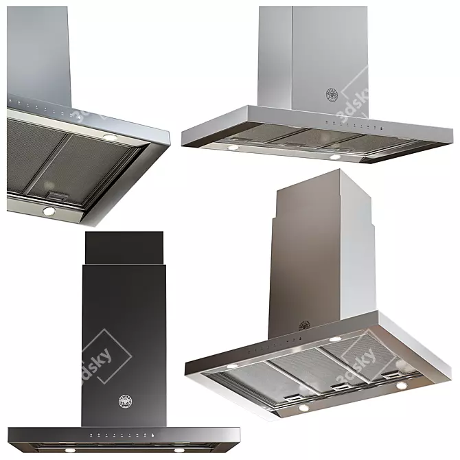 Bertazzoni 5-in-1 Kitchen Set 3D model image 2