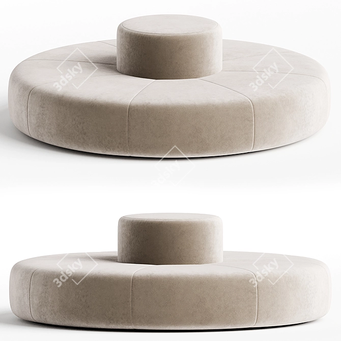 Stylish Keha Lawson Sofa 3D model image 1