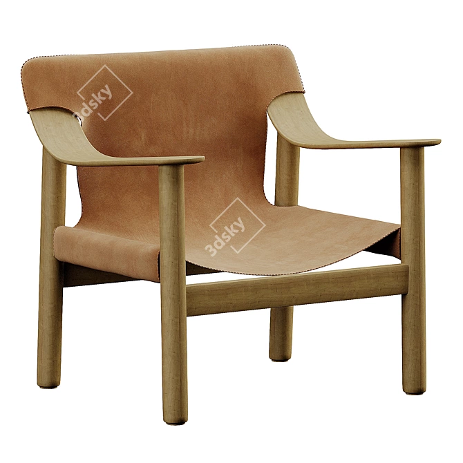 Modern Lounge Chair Design 3D model image 1