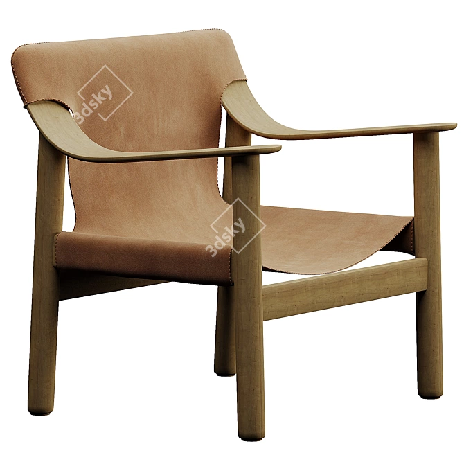 Modern Lounge Chair Design 3D model image 3