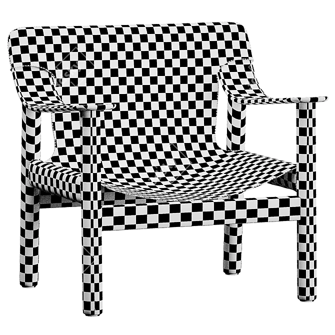 Modern Lounge Chair Design 3D model image 6