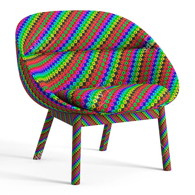 Elegant Cantarutti Cori Chair 3D model image 7