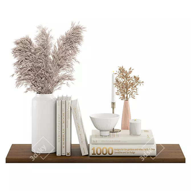 Elegant Decor Set No.28 3D model image 3