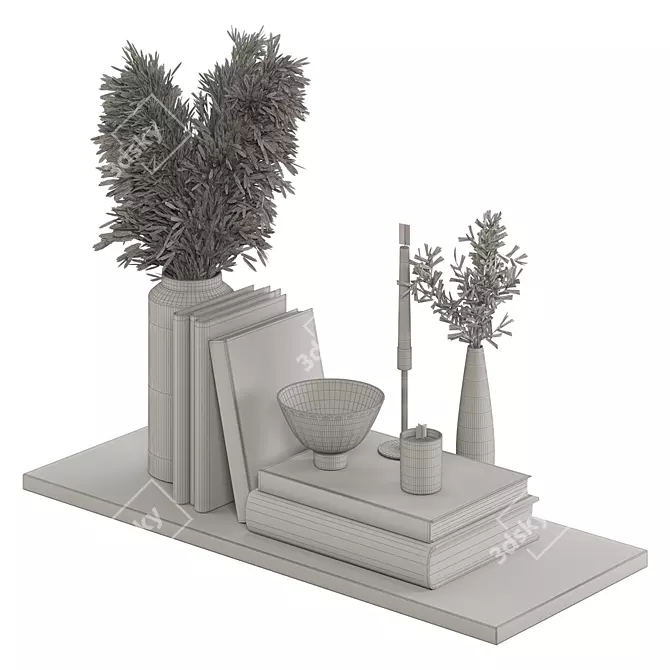 Elegant Decor Set No.28 3D model image 4