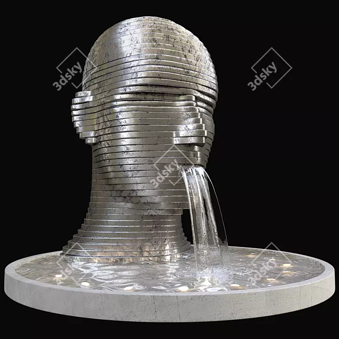 Outdoor Water Fountain Set 3D model image 1