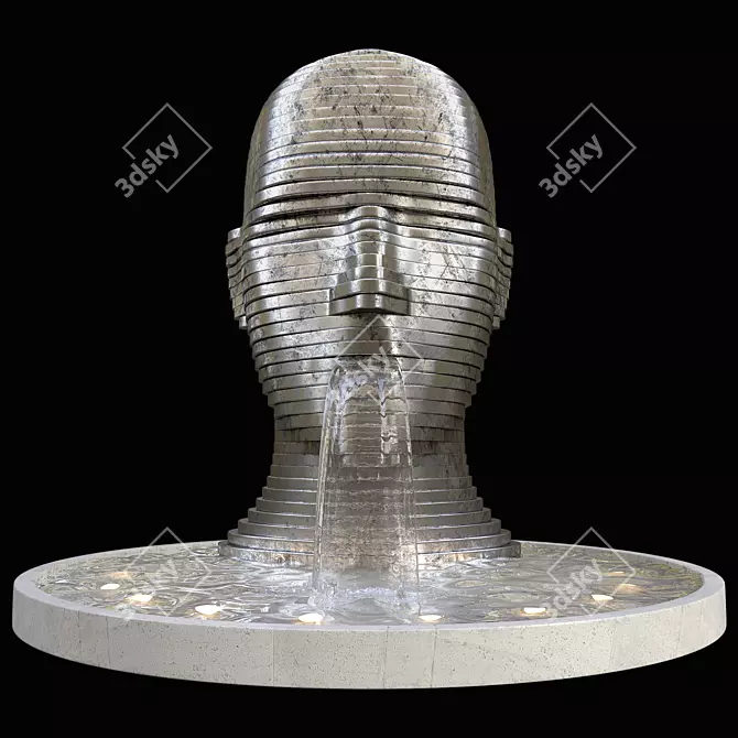 Outdoor Water Fountain Set 3D model image 2