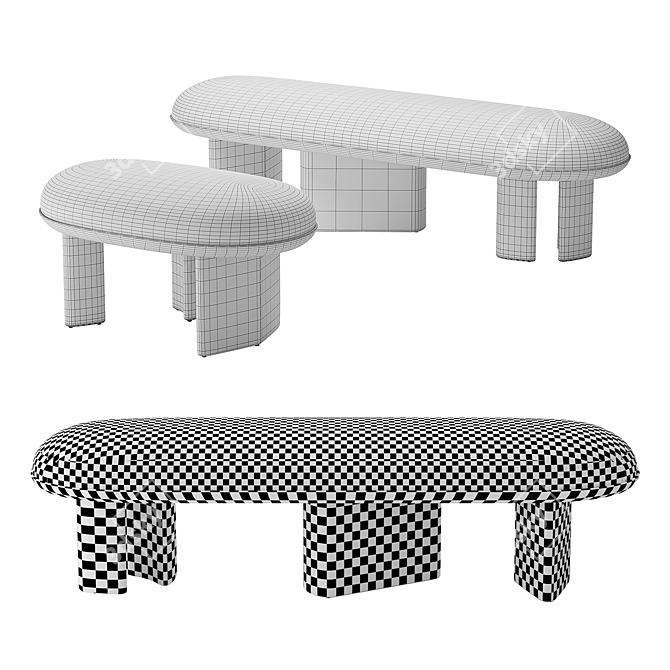 DeMuRo DaS Corbu Seating Set 3D model image 5