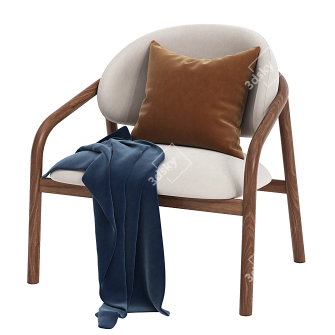Elia_PL01 Armchair 3D Model 3D model image 4