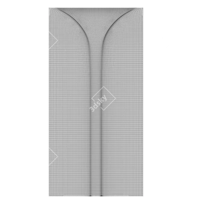  Sassy 3D Gypsum Wall Panel 3D model image 2
