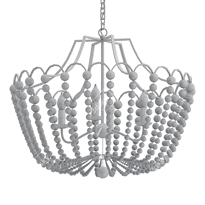 Braeden Dimmable Empire Chandelier 3D model image 2