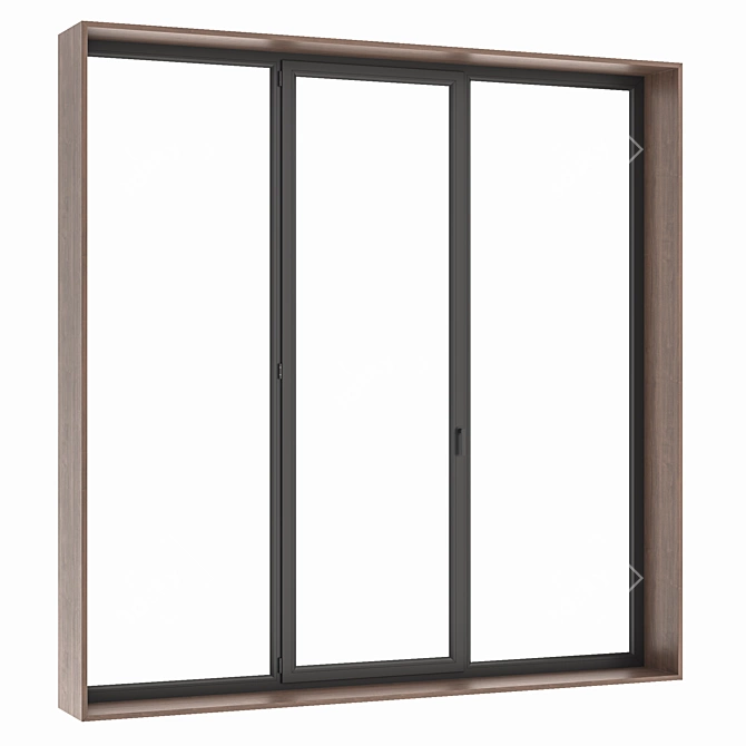 Versatile Modern Window Set. 3D model image 5