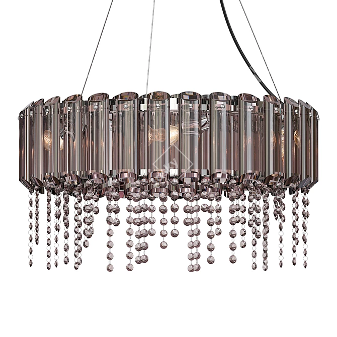 Modern Chrome Pendant Light 3D model image 1