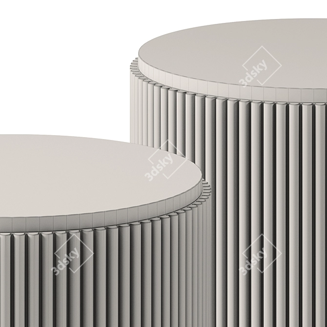 Hege Wooden Design Table 3D model image 2