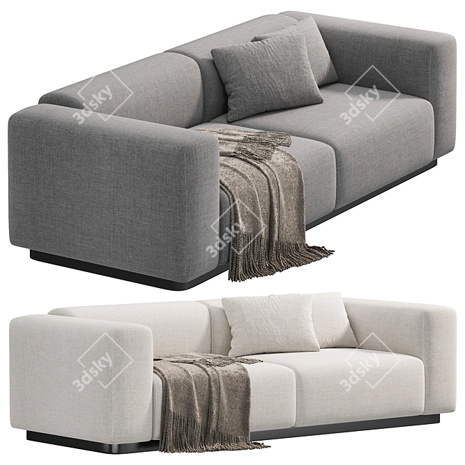 Vitra Soft Modular Sofa, 2015 3D model image 2