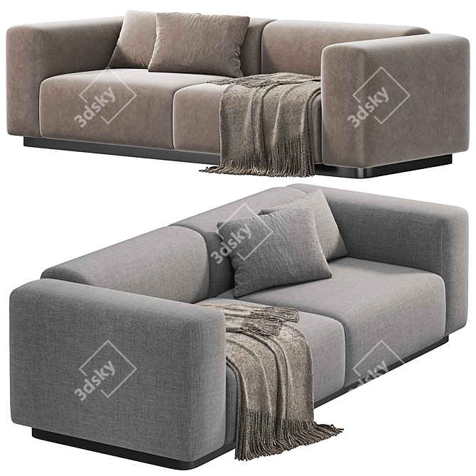 Vitra Soft Modular Sofa, 2015 3D model image 3
