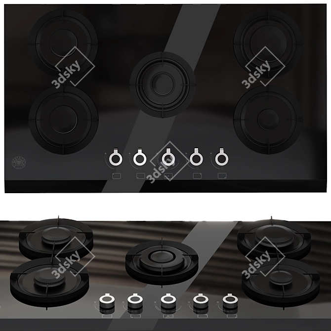 Modern Bertazzoni Kitchen Appliance Bundle 3D model image 3