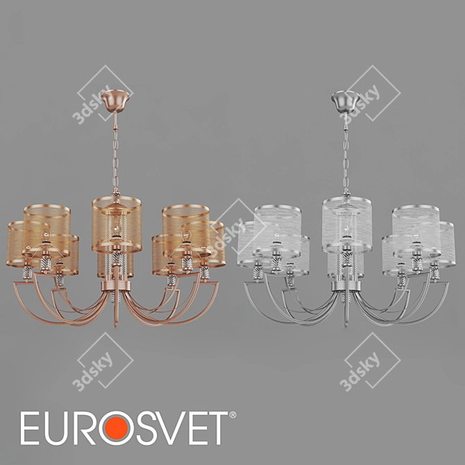 Eurosvet Licata Pendant Chandelier 3D model image 3