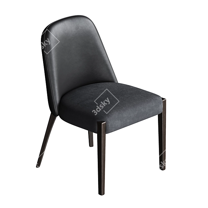 Elegant Balducci Okha Dining Chair 3D model image 2