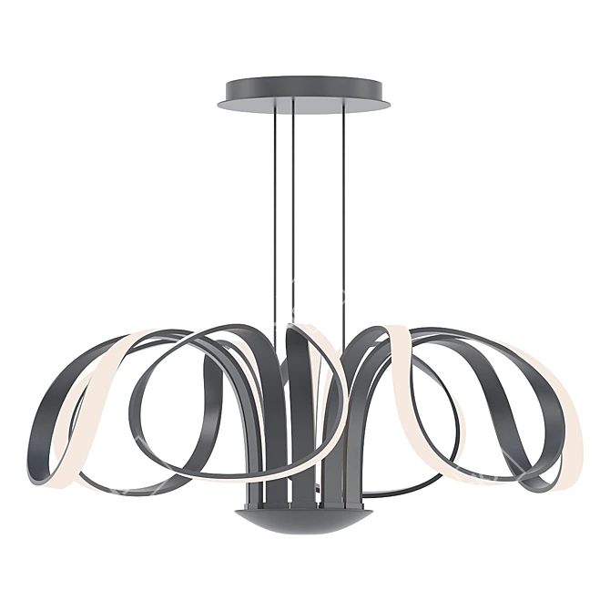 Capella 30" LED Adjustable Chandelier 3D model image 1