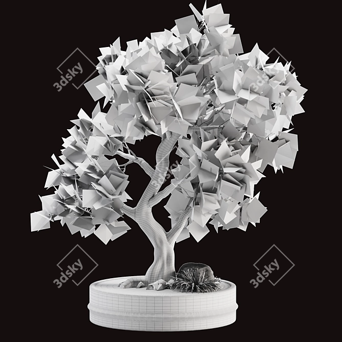 Miniature Bonsai Tree 02 3D model image 3