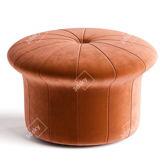 Elegant Grace Ritz Pouf 3D model image 1