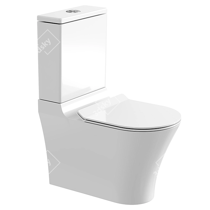 Compact Toilet Orans WM9906 3D model image 1