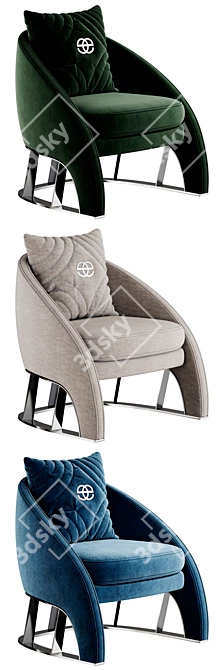 Modern 3D Sole Armchair Model 3D model image 4