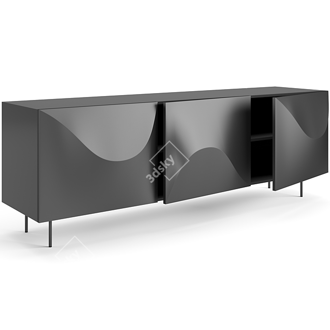 Modern Bonaldo Vertigo Sideboard, 3D-Ready 3D model image 3