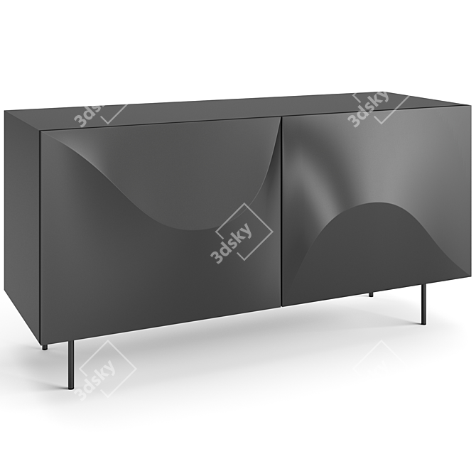 Modern Bonaldo Vertigo Sideboard, 3D-Ready 3D model image 4