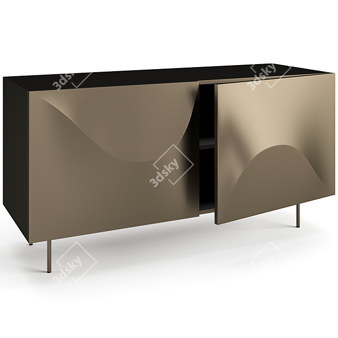 Modern Bonaldo Vertigo Sideboard, 3D-Ready 3D model image 5