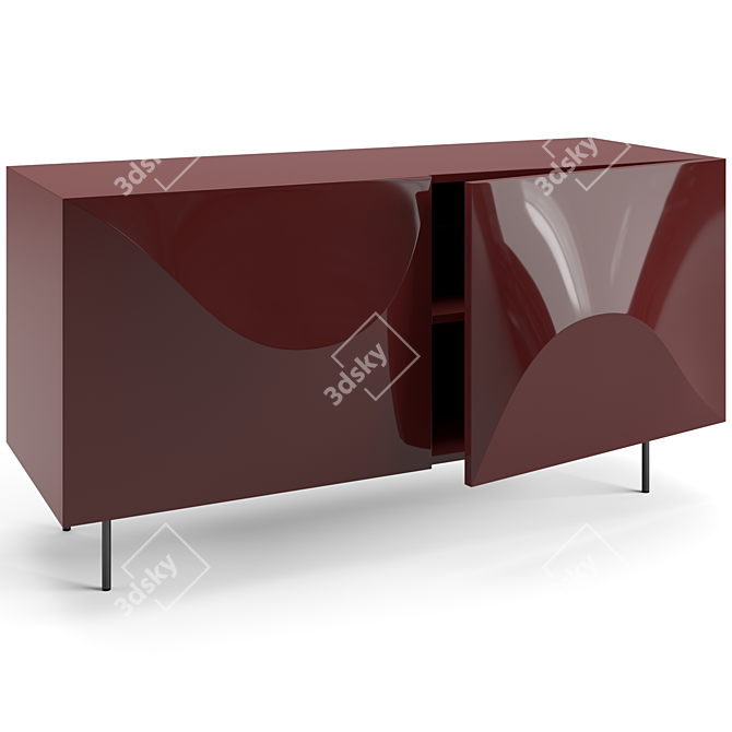 Modern Bonaldo Vertigo Sideboard, 3D-Ready 3D model image 6