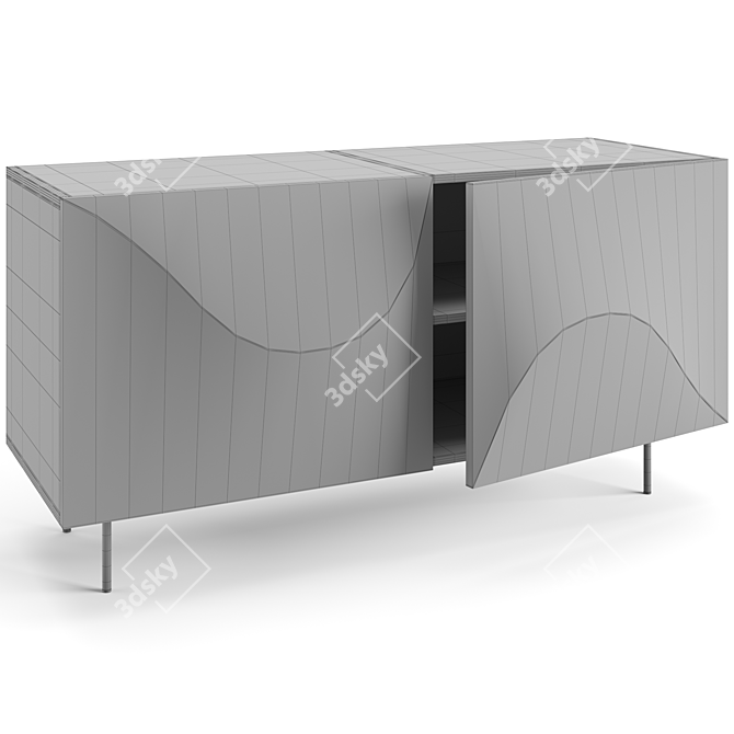 Modern Bonaldo Vertigo Sideboard, 3D-Ready 3D model image 7