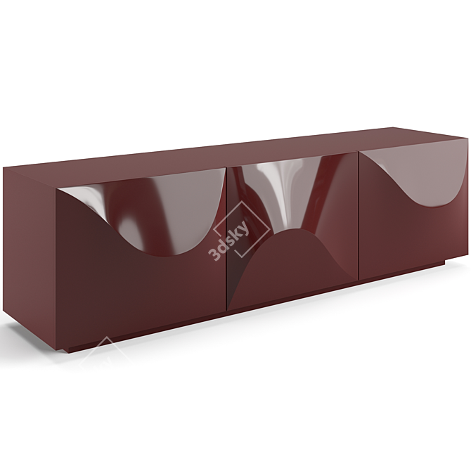 Modern Vertigo Sideboard in Three Sizes 3D model image 2