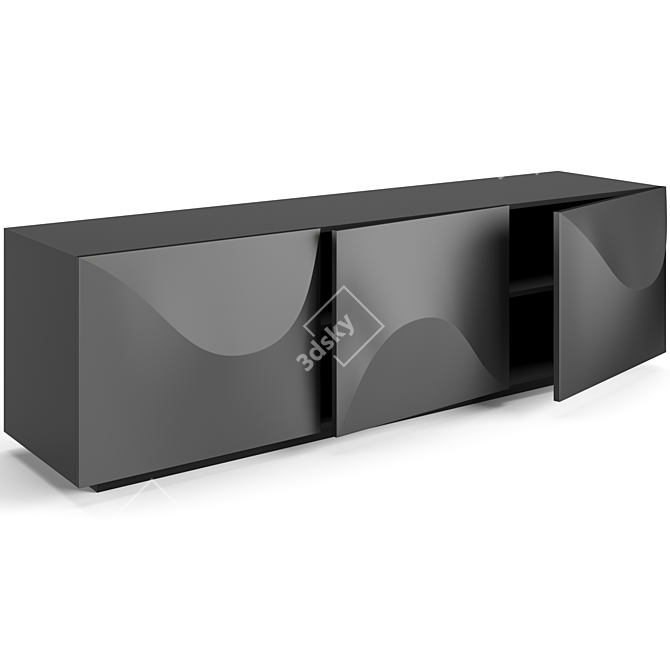 Modern Vertigo Sideboard in Three Sizes 3D model image 3