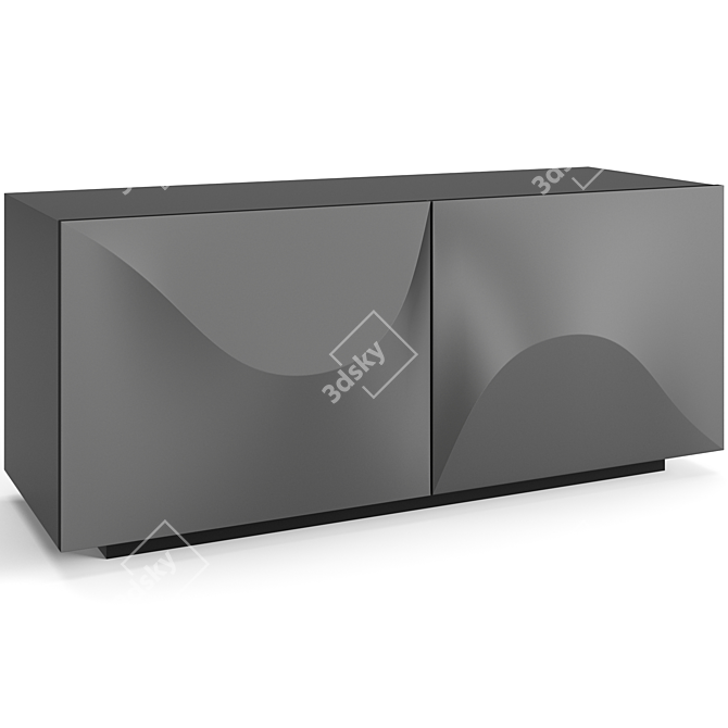 Modern Vertigo Sideboard in Three Sizes 3D model image 4