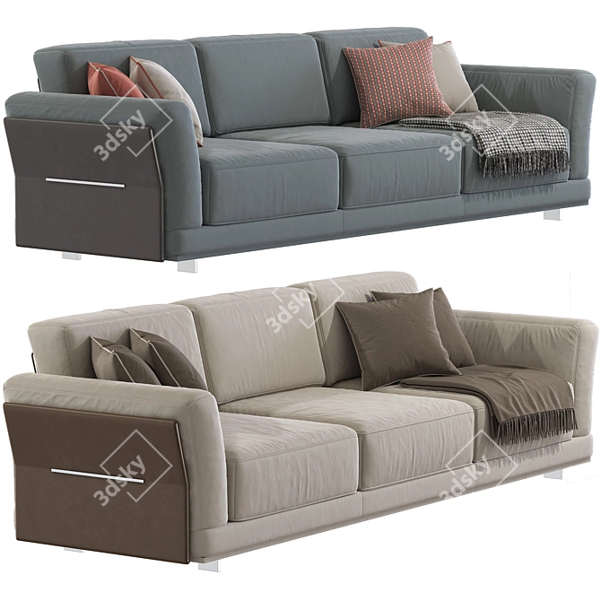 Minimalist Modern Sofa: ANTHEM 30 3D model image 1