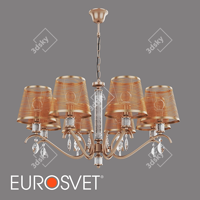 Alcamo Crystal Chandelier Eurosvet 3D model image 1