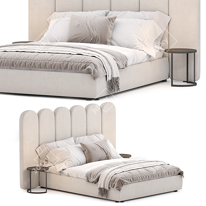  Sleek Napa Bed Design 3D model image 1