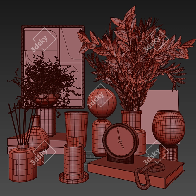 3D Decorative Set Renders Max 3D model image 5