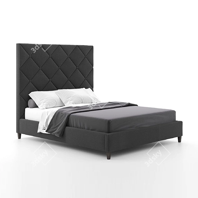 Dave Bed - Designer Soft Furniture 3D model image 1