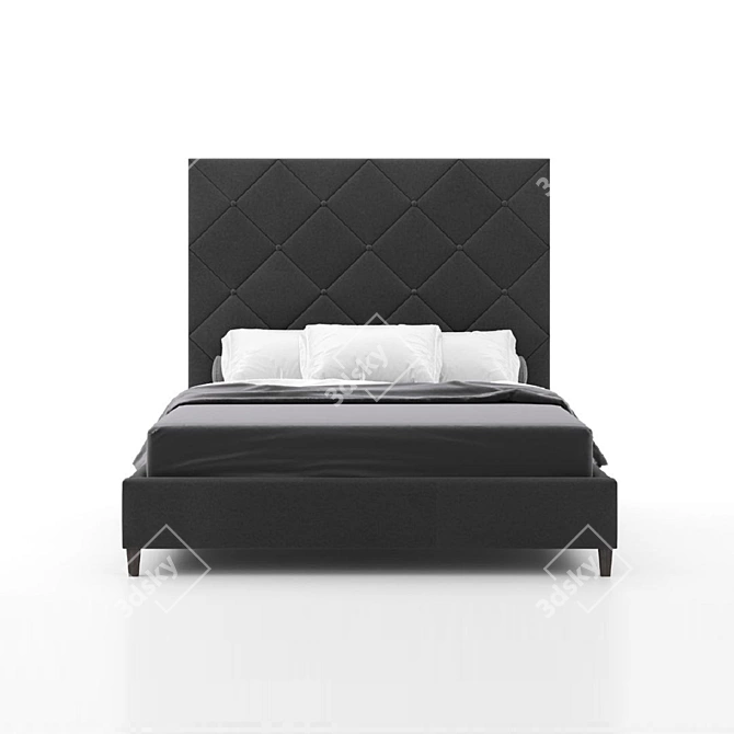 Dave Bed - Designer Soft Furniture 3D model image 2
