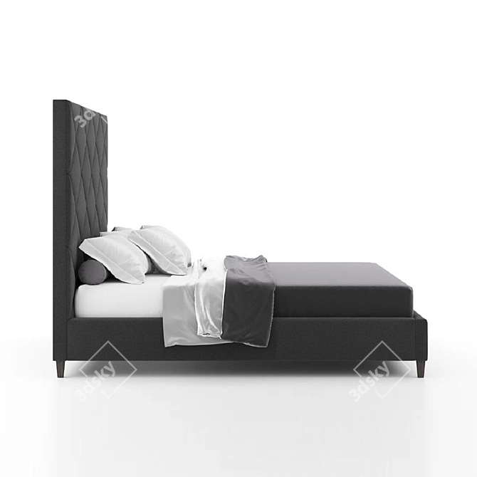 Dave Bed - Designer Soft Furniture 3D model image 3