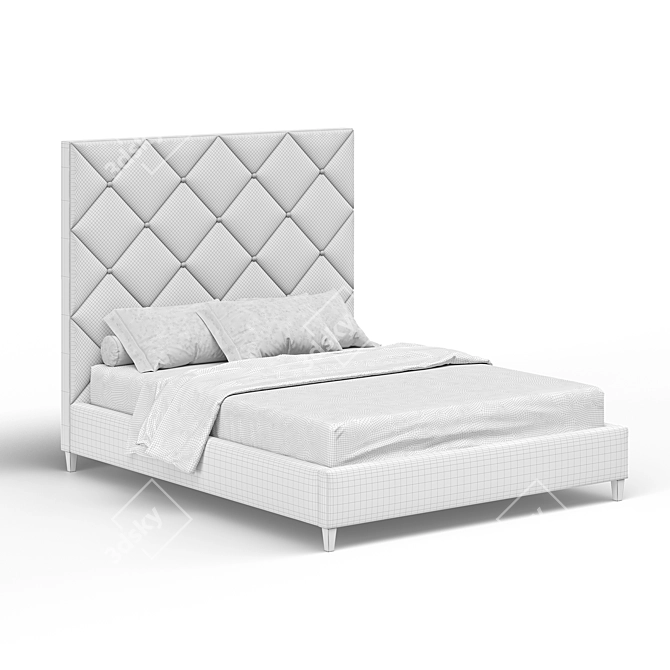 Dave Bed - Designer Soft Furniture 3D model image 4