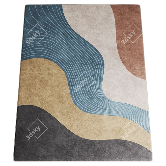 12-Piece High-Quality Carpet Set 3D model image 6