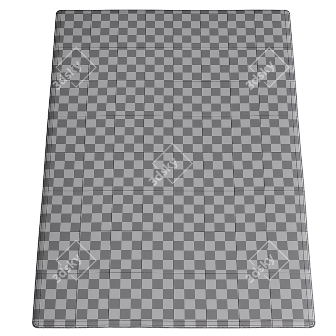 12-Piece High-Quality Carpet Set 3D model image 9