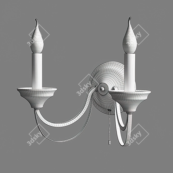 Eurosvet Lazzaro Wall Sconce Black/Bronze 3D model image 2