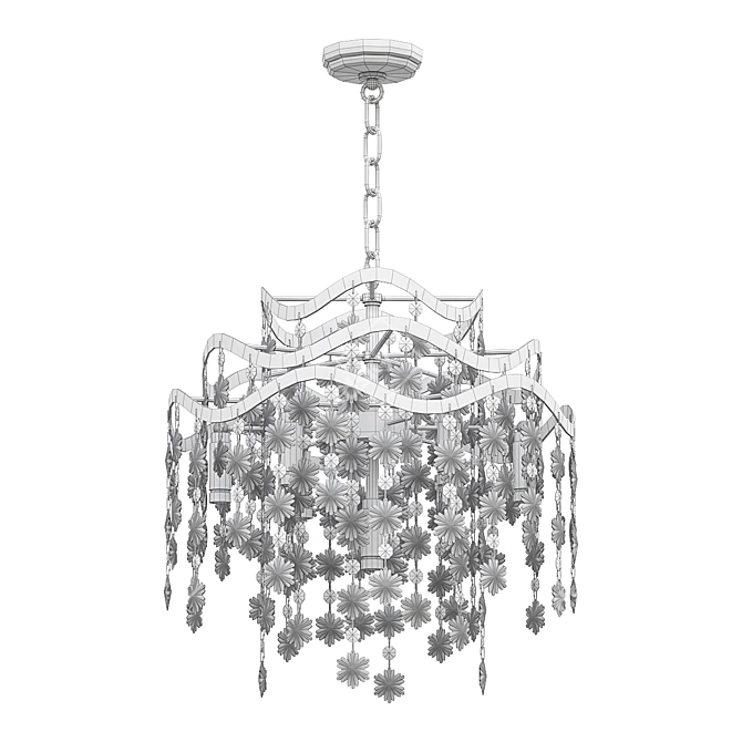 Isabel Pearl D40 Pendant Chandelier 3D model image 4