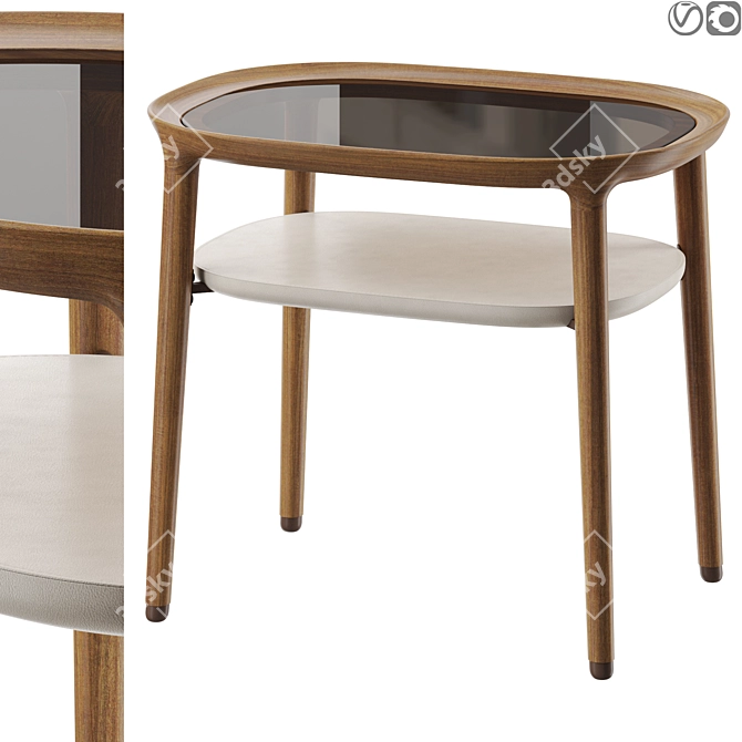 Contemporary Giorgetti Romeo Chair 3D model image 1